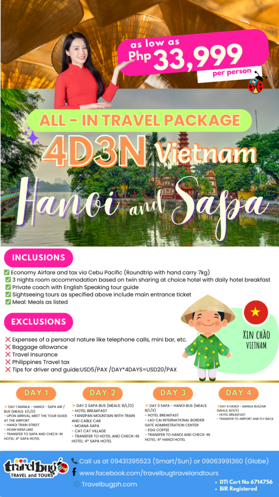 All in Package - 4D3N Vietnam Hanoi and Sapa